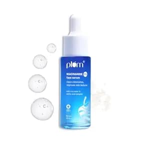 Plum 5% Niacinamide & Rice Water Beginner Friendly Face Serum 30ml | Provides Clear, Glowing & Brightening Skin | Women & Men | All Skin Types
