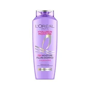 L'Oreal Paris Moisture Filling Shampoo, With Hyaluronic Acid, For Dry & Dehydrated Hair, Adds Shine Bounce, Hyaluron 72H, 340Ml.