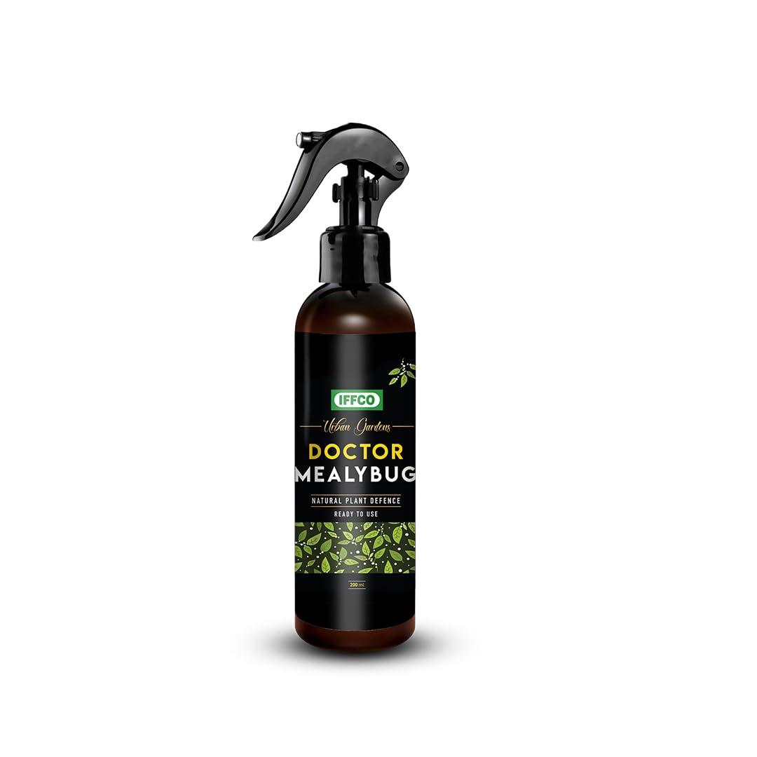 IFFCO Urban Gardens - Doctor Mealybug 200 ml - A Ready-to-Use Mealy Bug & Fungus Repellent Spray - 100% Organic plant spray - Safe for all types of Indoor & Outdoor plants