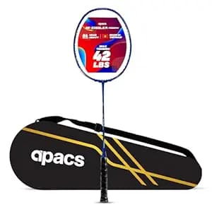 Apacs Z-Ziggler Reborn (Unstrung, 42 LBS High Tension) Max Energy & Power | Slim Shaft | Made in Vietnam | 100% Japanese Graphite Badminton Racket with Free Full Cover (Blue)