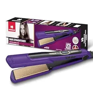 Havells Wide Hair Straightener|KeraNourish| 5 Adjustable Temperature Settings| Digital Display|For All Hair Types|Worldwide Voltage|HS4222