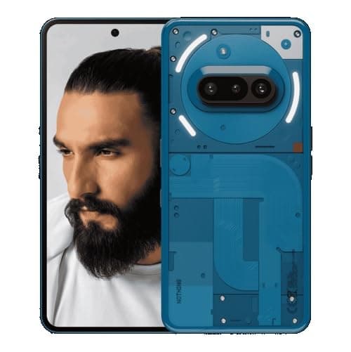 Nothing Phone (3A) 5G (Blue, 8GB RAM, 128GB Storage) | Snapdragon 7s Gen 3 | 50MP+50MP+8MP Cameras | 32MP Front | 6.77” 120Hz AMOLED | 5000mAh Battery | 50W Fast Charging | Up to 16GB RAM Expansion