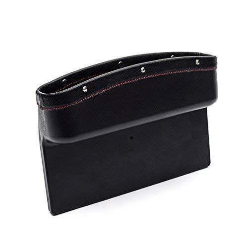 Automaze Car Seat Storage Pockets Box Pu Leather Seat Gap Filler Organiser For Car Interior & Keys, Cards, Phone Coins Etc (Black), Inside