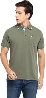 AMERICAN CREW Polo Collar T-Shirt for Men with Pocket