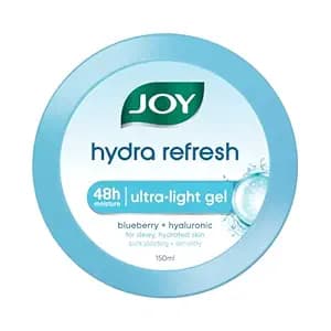 Joy Hydra Refresh Ultra Light Oil-Free Gel Moisturizer for Oily & Acne-Prone Skin | Hyaluronic Acid + Panthenol | 48hr Hydration, Non-Sticky Matte Finish | 150ml