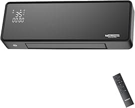 WelTherm Wall Heater Octane+ with ERP Standard| Toughened Glass Front Panel & Glim LED display Octane+ 1000/2000 watts | Wall Mounted Room Heater. |