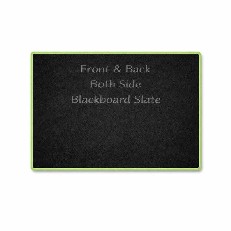 YAJNAS Double Sided Blackboard Slate for Kids | 7x9 Inch Chalkboard | Educational Pre-Writing Toy | Writing Drawing Practice Board with Colourful Frame
