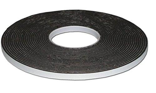 Rpi shop - Black Gasket Foam Single Sided Adhesive Tape, Insulation Foam Strip, 10mm (width) x 2mm (form thickness) x 10-meter length