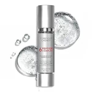 Conscious Chemist 6 Peptide Serum for Face | 50ml | Complex Collagen Boosting Firming Essence for Face, Niacinamide & Hyaluronic Face Serum, Reduce Fine Lines, Wrinkles, Face Serum for Men & Women