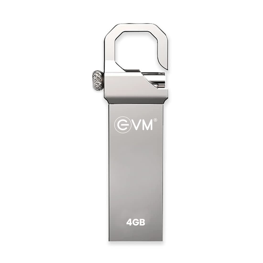 EVM EnStore 4GB USB 2.0 Durable Metal Flash Drive | Dependable 15MB/s Read| Rugged Metal Body | Seamless Plug & Play | Laptop Desktop Car Stereo Set-Top Box | 10 Years Warranty (EVMPD/4GB)