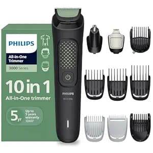 Philips India's No.1 Men's Trimmer* | Long-lasting Performance | All-in-One Grooming Kit- Face, Hair, Body, Private Parts | Ear/Nose, Detail trimmer attachment | 90min runtime | 5yr warranty* | MG3941