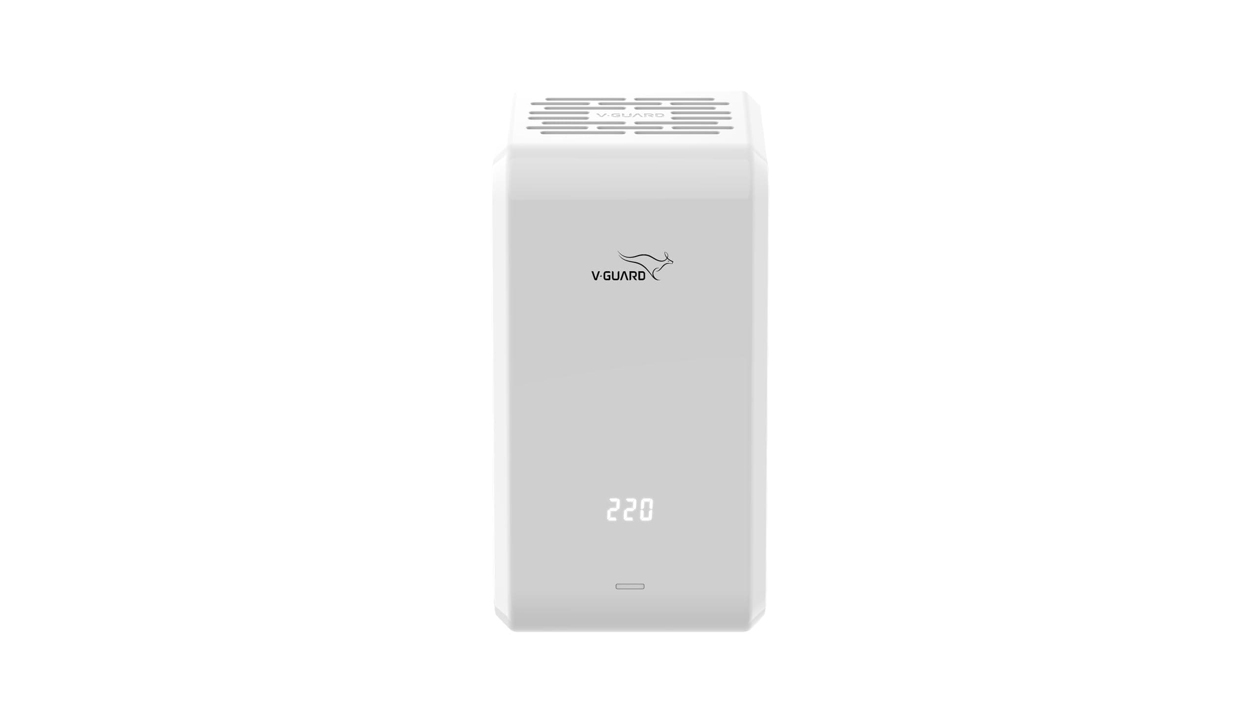 V-Guard iMagno 410 NX AC Stabilizer for 1.5 ton Inverter AC | Digital Display | Intelligent Time Delay System | 2 Year Warranty by V-Guard | Glacier White (Working Range 170-270 VAC)