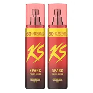 KamaSutra Spark Power Series Perfume Spray for Men Combo Pack (2 x 135ml) | Long-Lasting Premium Fragrance | Body Spray for Men | Strong Scent | Travel-Friendly Deodorant Spray