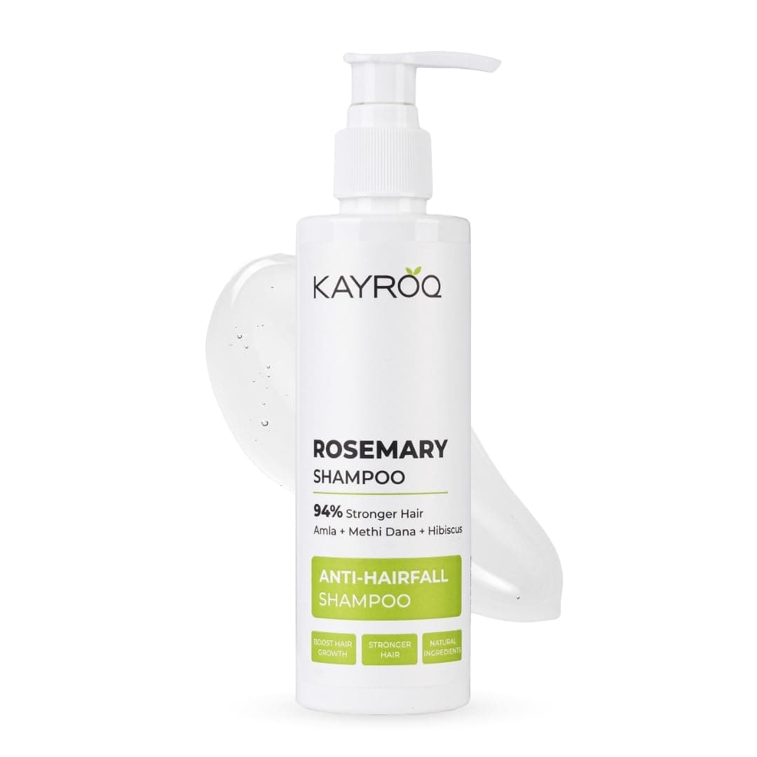 KAYROQ Rosemary Shampoo | 94% Stronger Hair | Enriched With Rosemary | Sulfate & Paraben Free | For Men & Women | 200 ML
