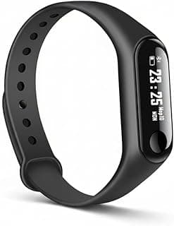 Drumstone [𝟏𝟓 𝐘𝐄𝐀𝐑𝐒 𝐖𝐀𝐑𝐑𝐀𝐍𝐓𝐘 M4 Band Heart Rate Monitor OLED Display Bluetooth 4.0 Waterproof Sports Health Activity Fitness Tracker Silicone Smart Bracelet