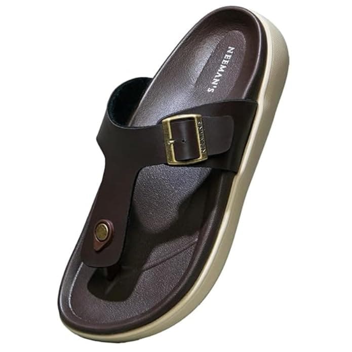 Neeman's PureWhoosh Breeze Sandals for Men | Waterproof Thong Chappals with Ergonomic Arch Support | Lightweight & Slip-Resistant Slippers with Adjustable Buckle, Beach & Monsoon Wear