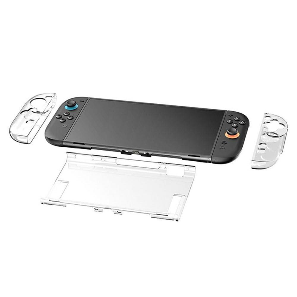 New World Transparent Crystal case Cover Compatible with Nintendo Switch 2, Crystal ClearProtective Case Detachable TPU Cover Accessories for Switch 2