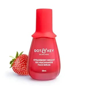 DOT & KEY 10% Niacinamide + Strawberry Face Serum with Vitamin B12 & Hyaluronic Acid | Fades Dark Spots, Hyperpigmentation & Dullness | Hydrates, Smooths & Minimizes Pores | 30ml