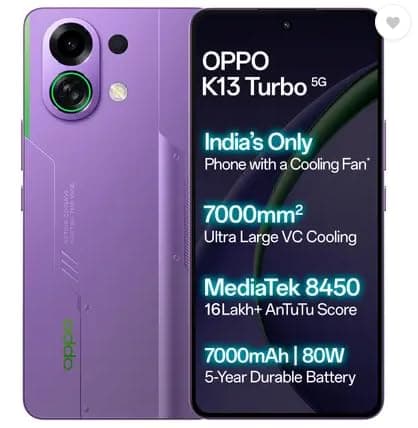 OPPO K13 Turbo 5G, Purple Phantom (8GB, 256GB)