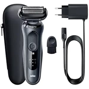 Braun Series 6 Electric Shaver for Men, Wet & Dry Shave, SensoFlex Electric Shaver, Rechargeable Cordless with 5-Minute Quick Charge, Sensitive Shave, Skin Comfort Engineered in Germany, 61N1000S