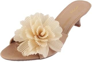 Mochi Women Kitten Heel Fashion Sandal