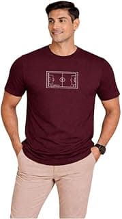 Naidu Hall Men’s T Shirt Printed Cotton Round Neck Graphic Printed T Shirt for Men