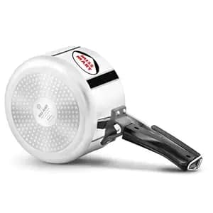 Hawkins Miss Mary 3 Litre Pressure Cooker | Straight Body, Wide Design | Induction & Gas Compatible | Ideal for 3–4 persons | ISI Certified | Guaranteed for 5 year | Silver (IMM3W)