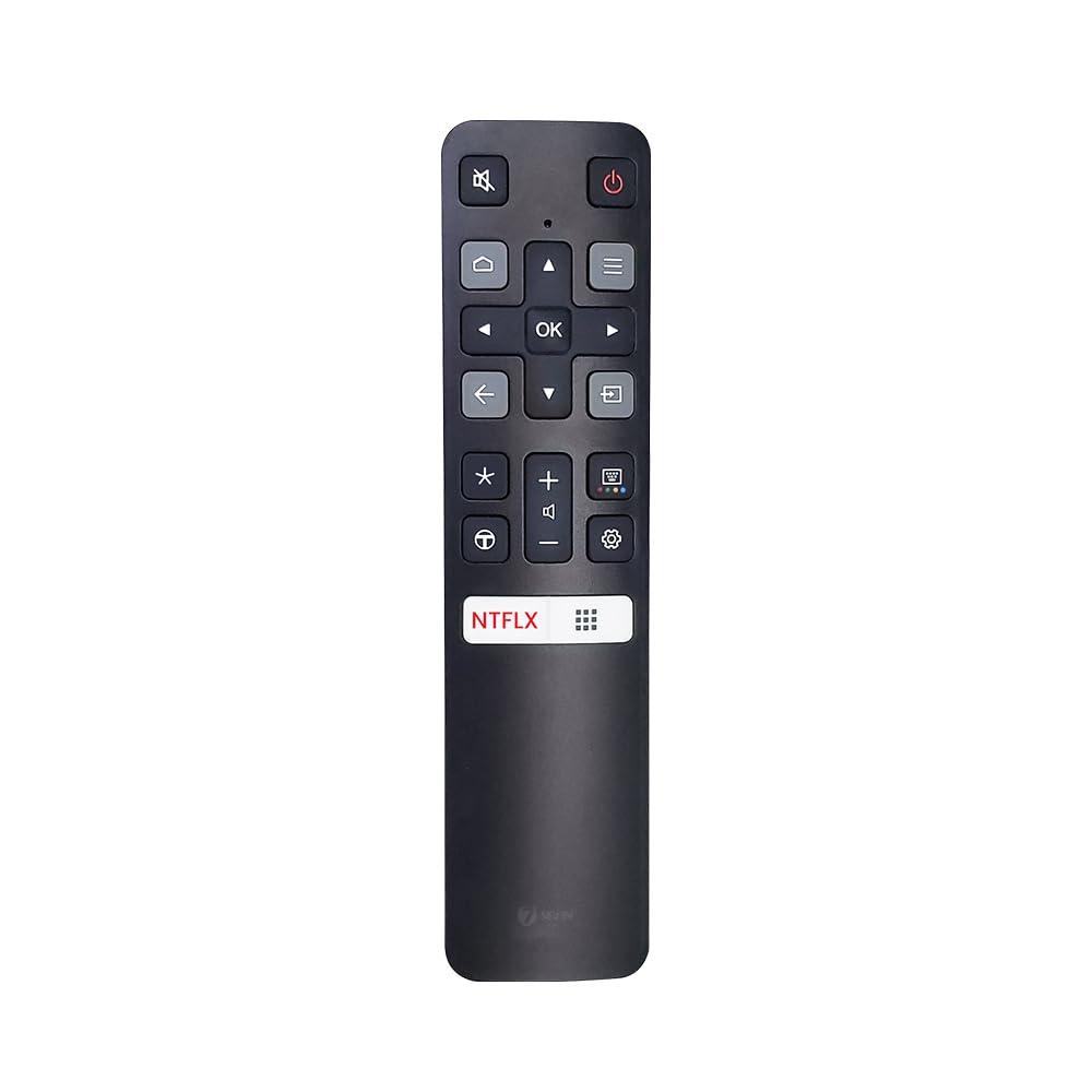 7SEVEN® Compatible with TCL Tv Remote Original Model RC802V Suitable for 3-Series, 4-Series, P-Series & iFFALCON Smart Android 4K FHD UHD QLED Television Non Voice Remote with Streaming Apps