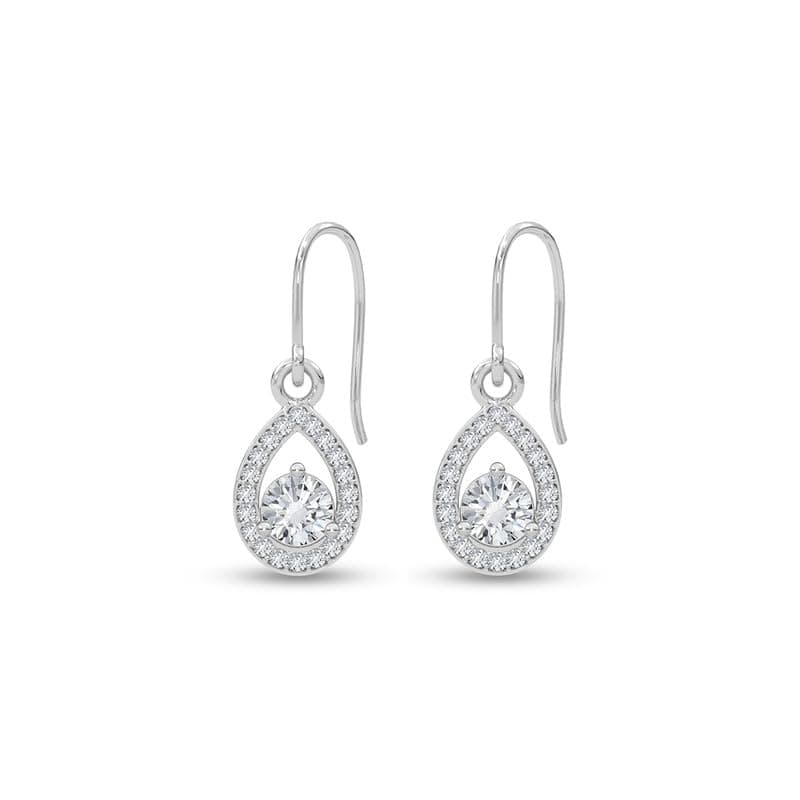 CLARA 925 Sterling Silver Luna Drop Earrings for Women & Girls Daily Wear