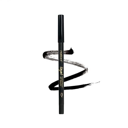 Maliao Waterproof Jet Black Kajal | Smudge-Proof | Creamy & Smooth Application | Long-Lasting Formula | Intense Bold Color | Ideal for Sensitive Eyes,1.2g
