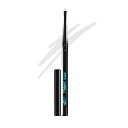 Lakme Eyeconic Kajal, Matte Waterproof Kohl, Smudgeproof Kajal Pencil that lasts 24 Hrs, White, 0.35g