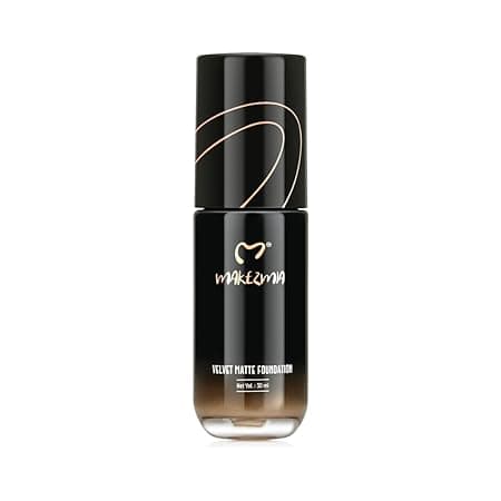 MAKEZMIA VELVET MATTE FOUNDATION Velvet Matte Finish Smooth • Long-Lasting • Flawless Look 30ML (MKZ_201)