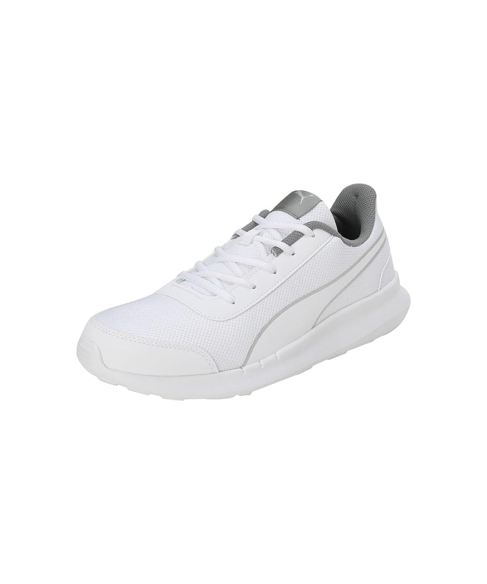 Puma Mens Dazzler White-Smokey Gray-Silver Sneaker - 7 UK (39178204)