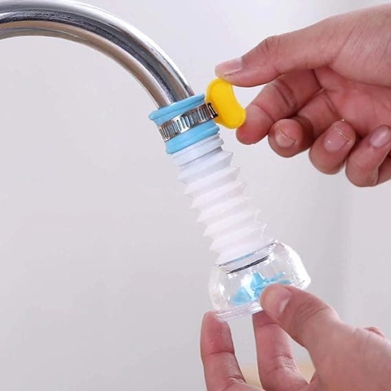 House Tools Adjustable Kitchen Splash Plastic Water Saving Faucet, Shower Regulator, Sprinkle Head Nozzle Bathroom Tap Assorted Color - Polished, Standard