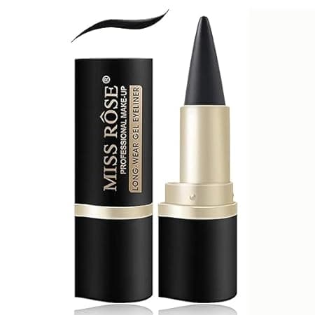 Black Gel Cream Eyeliner, Pencil Eyeliner & Kajal, Tool Smudge Proof and Waterproof Matte Quick Dry Black Eye-liner Pencil Tattoo Pen Stick Makeup for Women