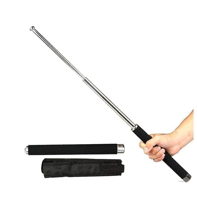 Premium Stainless Steel Foldable Stick, Compact Extendable Wand with Non-Slip Comfortable Grip, Portable Design for Safety, Travel, Home & Outdoor Use