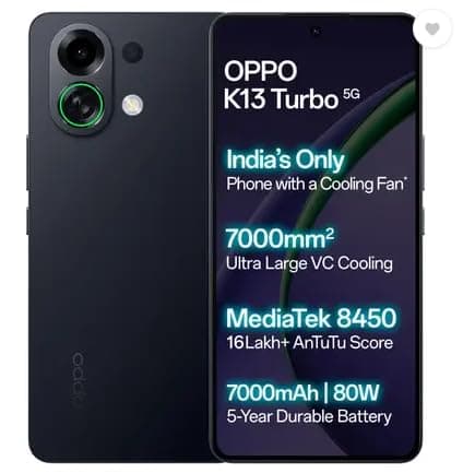 OPPO K13 Turbo 5G, Midnight Maverick (8GB, 128GB)