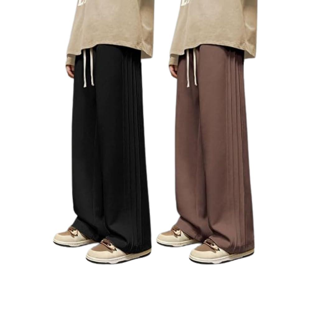 GRECIILOOKS Men's Lycra Cargo Track Pants – Loose Fit Joggers for Men | Korean Style Travel & Lounge Wear with Pockets (Available in Plus Size and Combo Pack of 2)