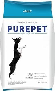 Purepet Adult Dry Dog Food 2.8kg | Chicken & Vegetable Flavour | Promotes Health & Vitality | Immune Support | Healthy Digestion | Nutrient Rich