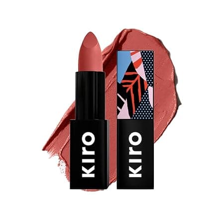 Kiro Moist Matte Lipstick - Dusky Peach (Nude Coral), 4.2g | Super-Pigmented, Long-Lasting, Moisturizing, Non-Drying, Non-Feathering, Smudge Proof | Skin Care Infused with Natural Oils