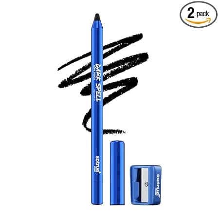 Sotrue Dark Spell Kohl Kajal Pencil with Sharpener | Smudgeproof, 24 Hours Long Stay | One Swipe Application | Matte Finish |1.5 gm