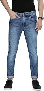 The Indian Garage Co Men Slim Fit Solid Mid-Rise Stretchable Jeans