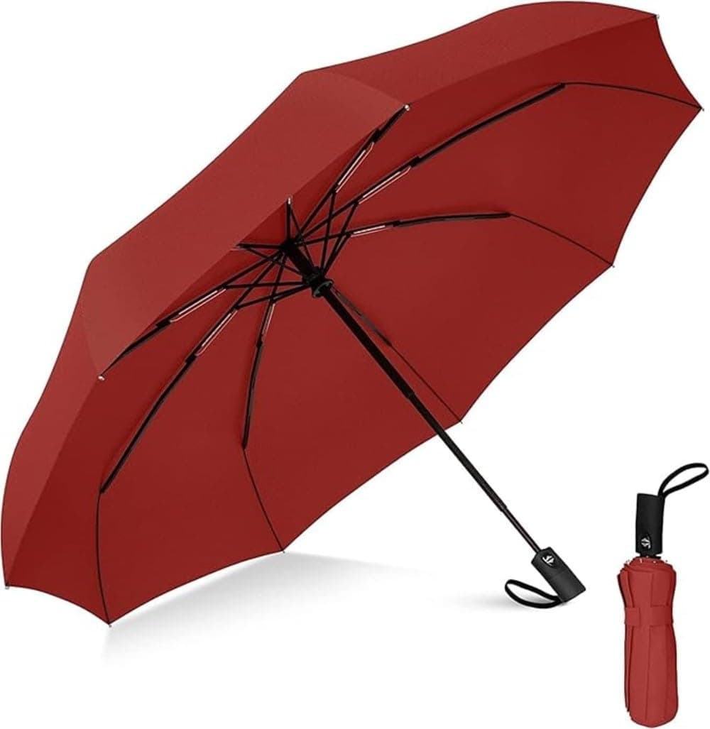 TEKCOOL Umbrella, UV Big Size Umbrella for Sun Protection Rain Windproof Strong Large 3 Fold for Men Women Kids Boys Girls Perfect & Stylish Windproof & Compact?.