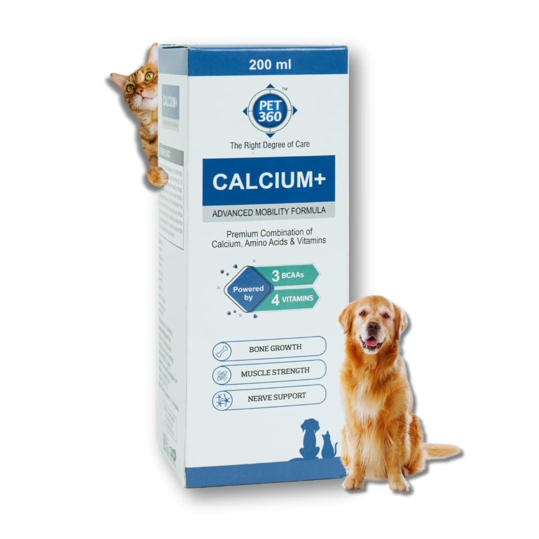 PET360 Calcium+ Advanced Mobility Formula for Dogs & Cats - 200ml