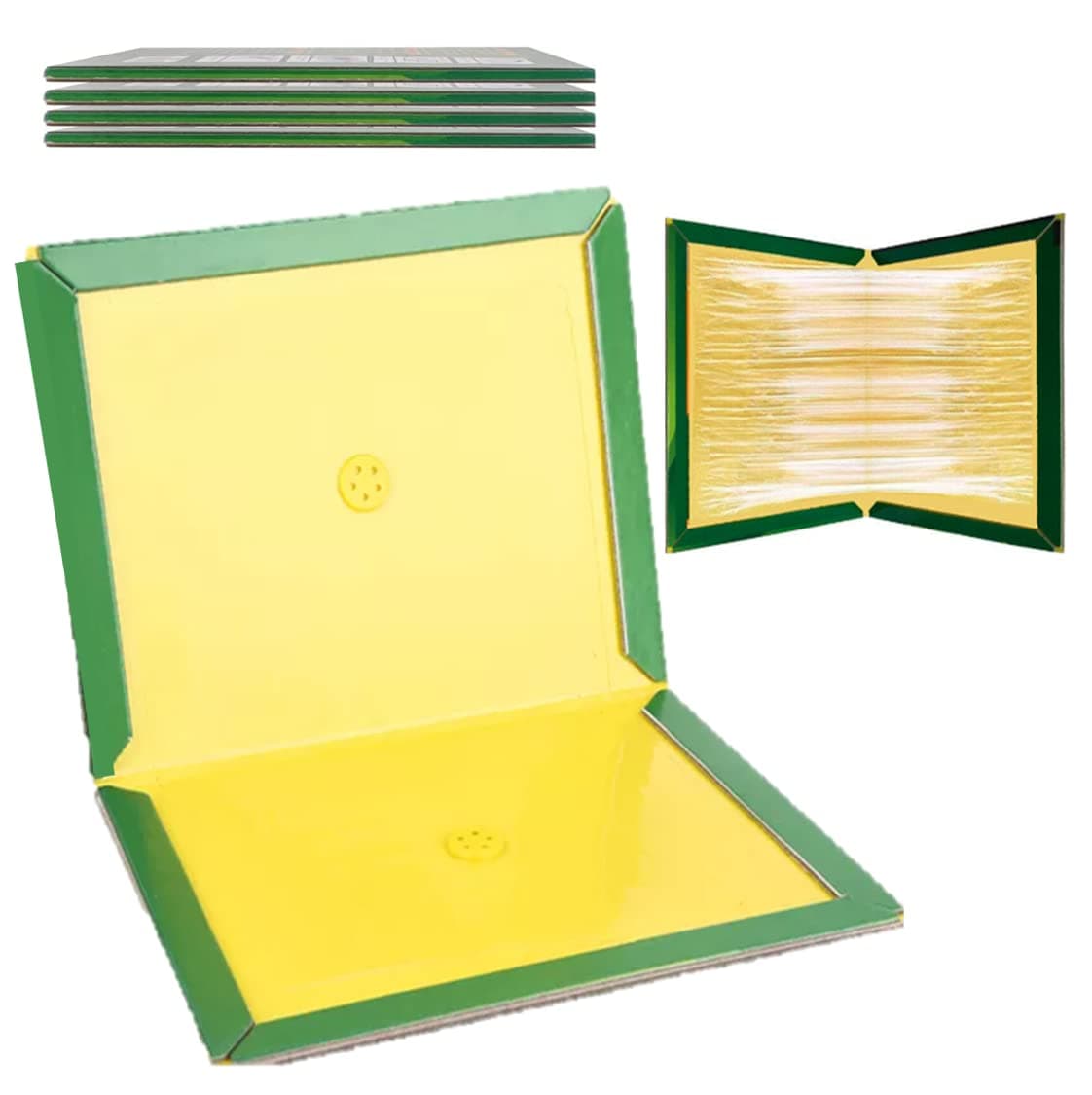 Multi (10 or 5) Pack Strong Sticky Trap Pad And Boards For Multi Pests, Can Be Used Indoors At Homes And Offices Or Outdoor. Fold Into Any Shape. Non- Toxic. Eco- Friendly (23.7 X 16.8 X 0.4 cm)