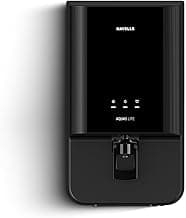 Havells Aquas Lite Water Purifier, UV + UF Purification, 4-stages, 7L Storage, Ideal for Municipal Water, Significant water savings, BIS Approved, Black