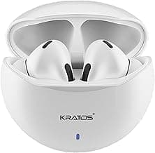 Kratos TW02 Ear Buds Wireless with 30H Playtime, Noise Isolation & Clear Calls, Bluetooth Earbuds with Voice Assistant, Ear Buds with Bluetooth V 5.3 & with Type C Fast Charging, IPX5 TWS Earphones