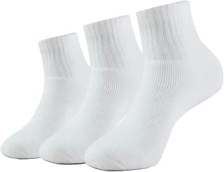 Jockey 7036 Men's Compact Cotton Terry Ankle Length Socks With Stay Fresh Treatment (Pack of 3)