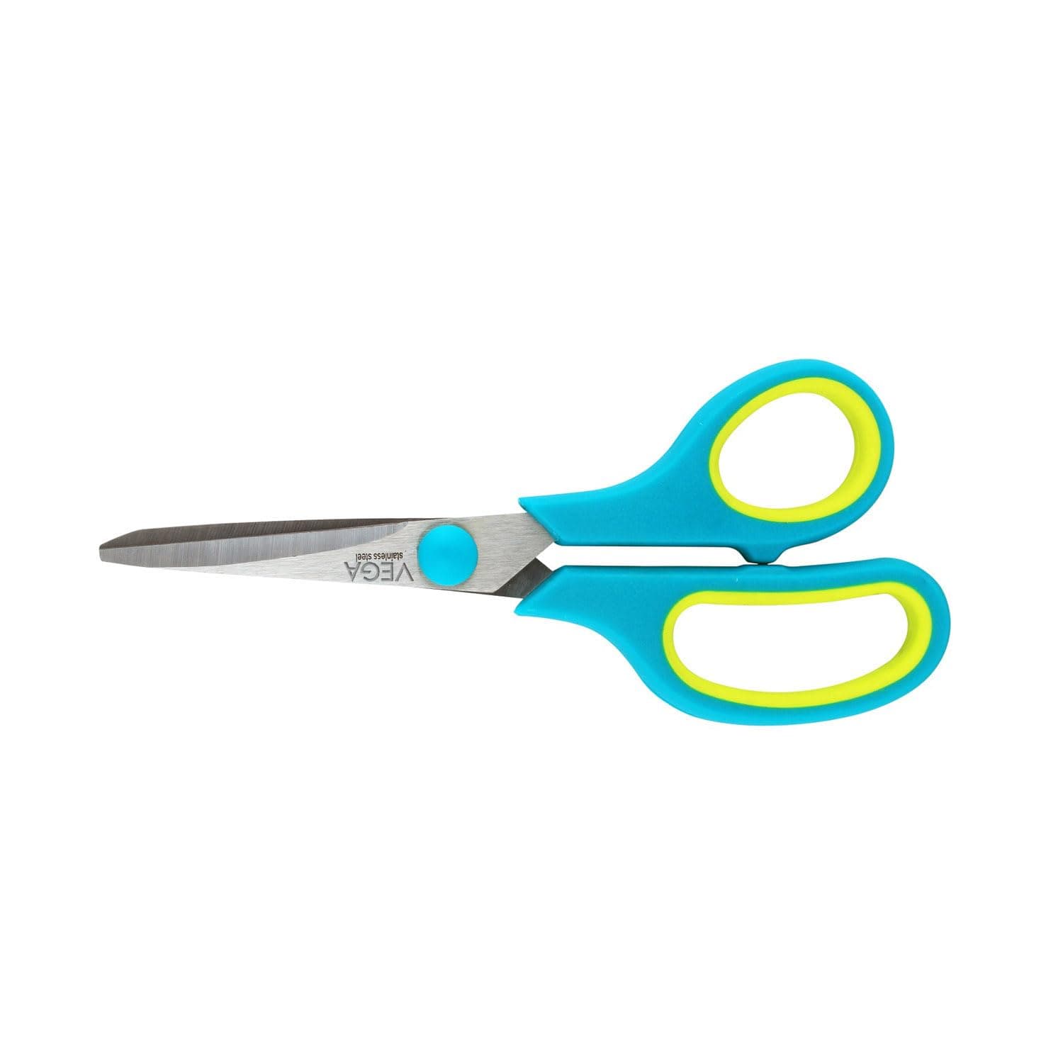 VEGA Small General Cutting Scissor for Home, Office & Craft Use | Stainless Steel Multipurpose Scissors for Paper, Fabric, Thread & Daily Cutting | Ergonomic Grip | Color May Vary (SCS-01)
