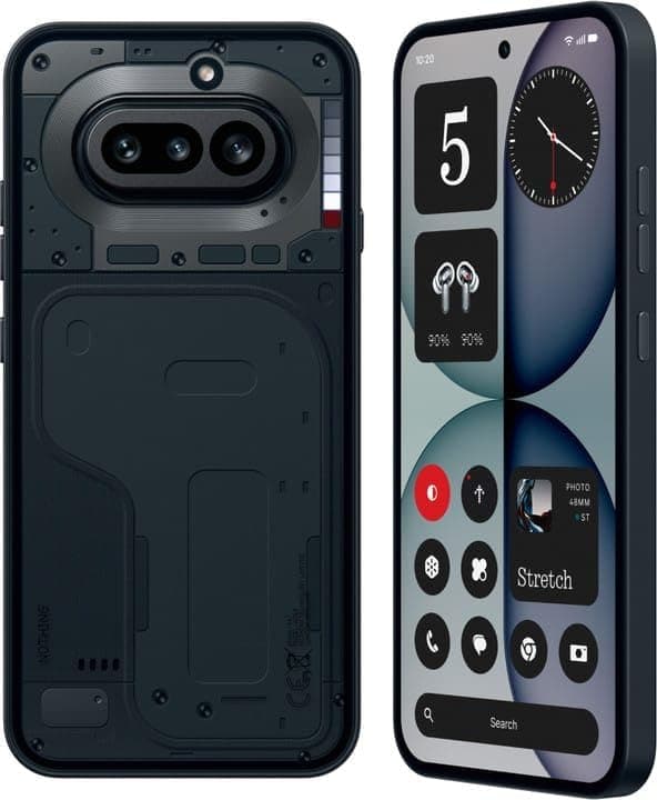 Nothing Phone (4a) 5G (Black, 8GB RAM, 128GB Storage) | Snapdragon 7s Gen 4 | 6.78" AMOLED 120Hz Display | 50MP Triple Camera | 5400mAh Battery | 50W Fast Charging